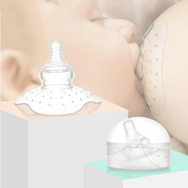 1Pcs Breastfeeding Nipple Protectors Milk Extractor Mother Cover Baby Butterfly Design Silicone Shield Maternal Accessories GYH