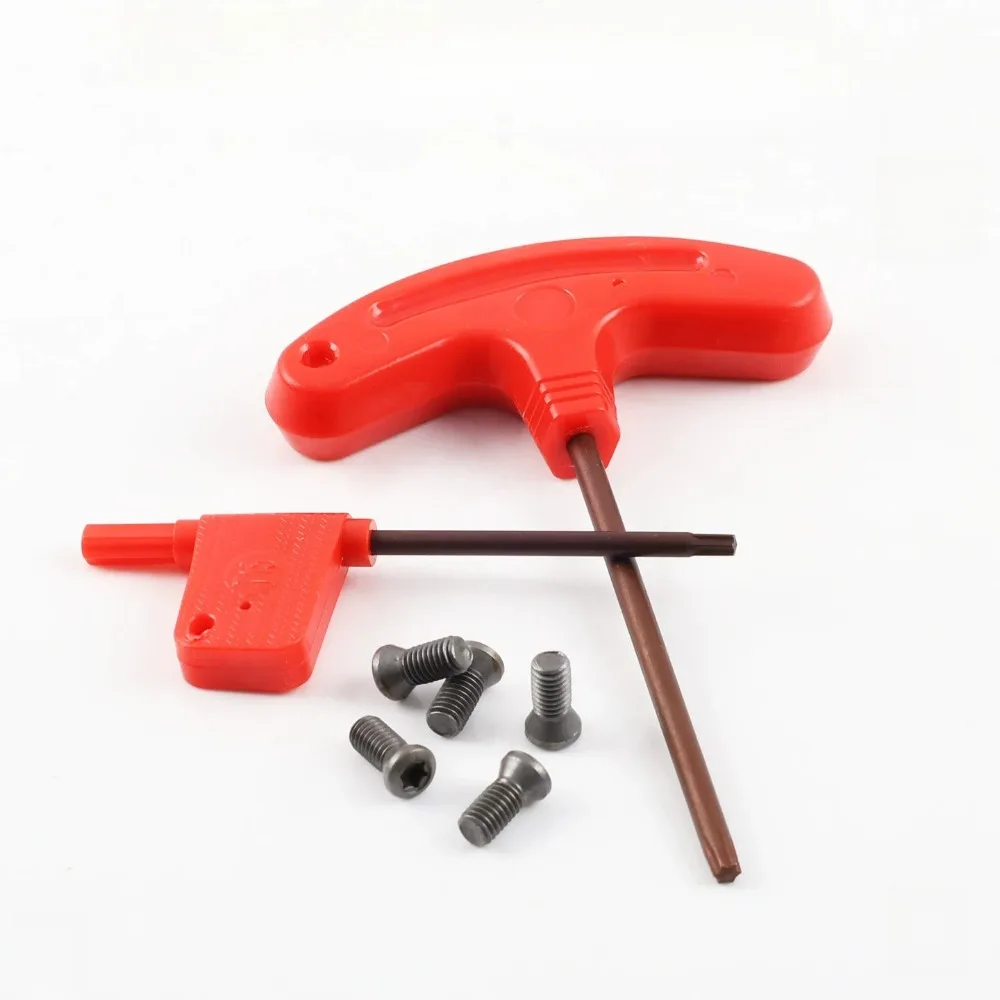 Numerical control screw wrench T-type flag-shaped cutter head knife rod blade red flag wrench