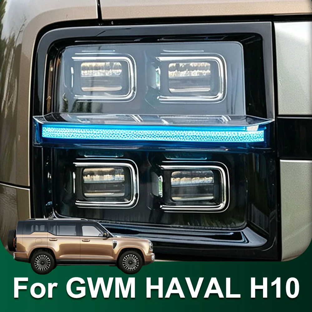 Fit For GWM H10 HAVAL H10 Daytime Running Light Color Changing Film Automotive Modification Parts Headlight Personality Film