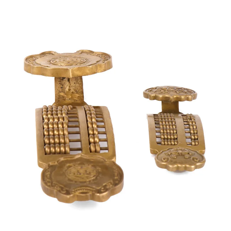 Ornament: Auspicious And Wish-Fulfilling , Copper Ruyi Abacus