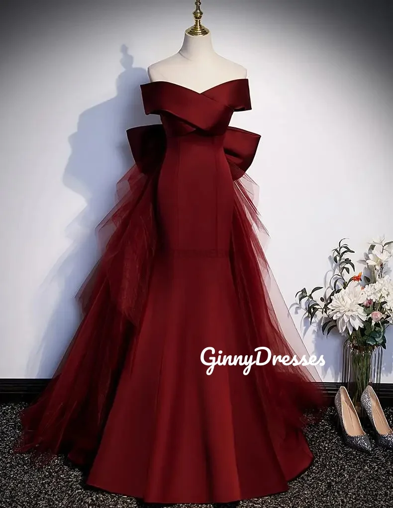 

Dubai Luxury Evening Dress Customize A-Line Off-The-Shoulder Cocktail Dresses For Women Tulle Floor-Length Ruffle Dresses