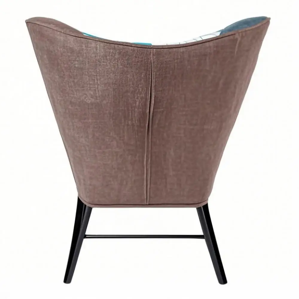 Nordic No-Arm High Back Rocking Chair - 300lb Weight Capacity, Tool-Free Nursing Chair for Balcony