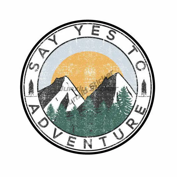 Personality Adventure sticker decal RV Motorhome, 4X4, Boat , Caravan, van life Scratch-Proof Sunscreen