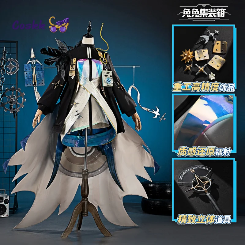 

Game Arknights Astgenne the Lightchaser Cosplay Costume New Fancy Uniform Halloween Carnival Party Play Role Women Clothes