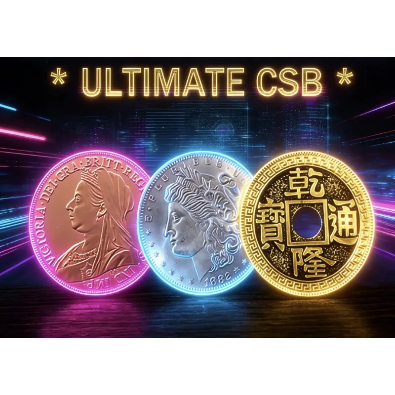 Ultimate CSB 2.0 Magic Trick, Copper Silver Brass Transposition Coin Effect for Close Up Illusions Appear Vanish Transform