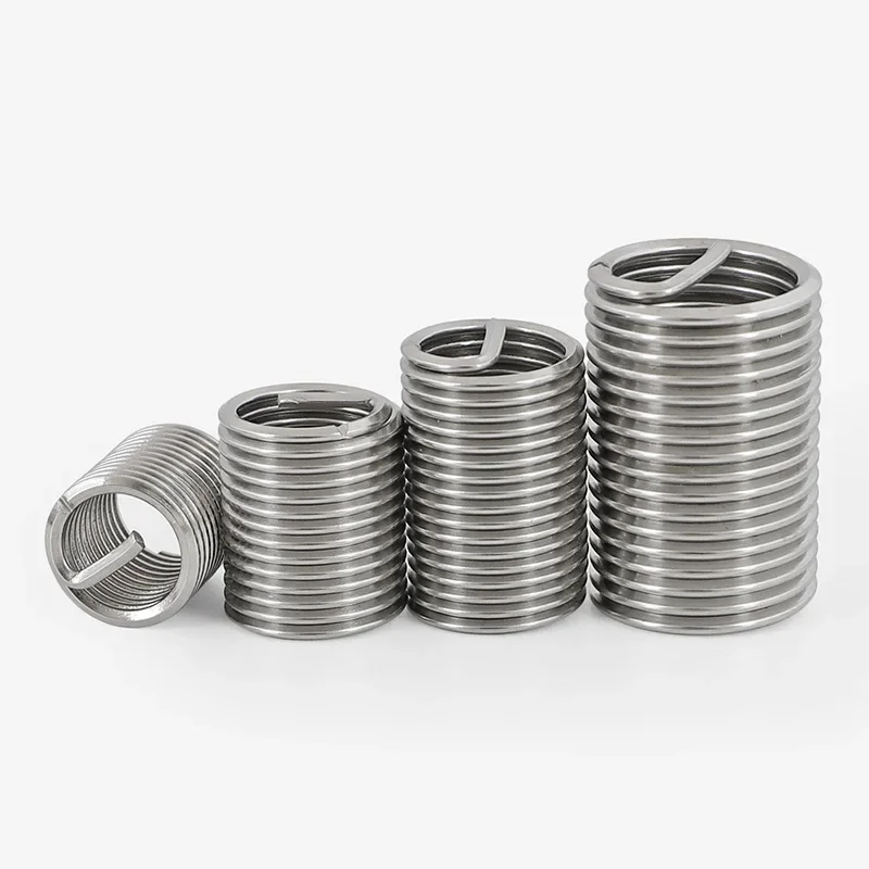 200pcs Helicoil Thread Insert Wire Insert Kit M3 M4 M5 M6 M8 M10 M12 Stainless Steel 304 Screw Sleeve Thread Recovery Set