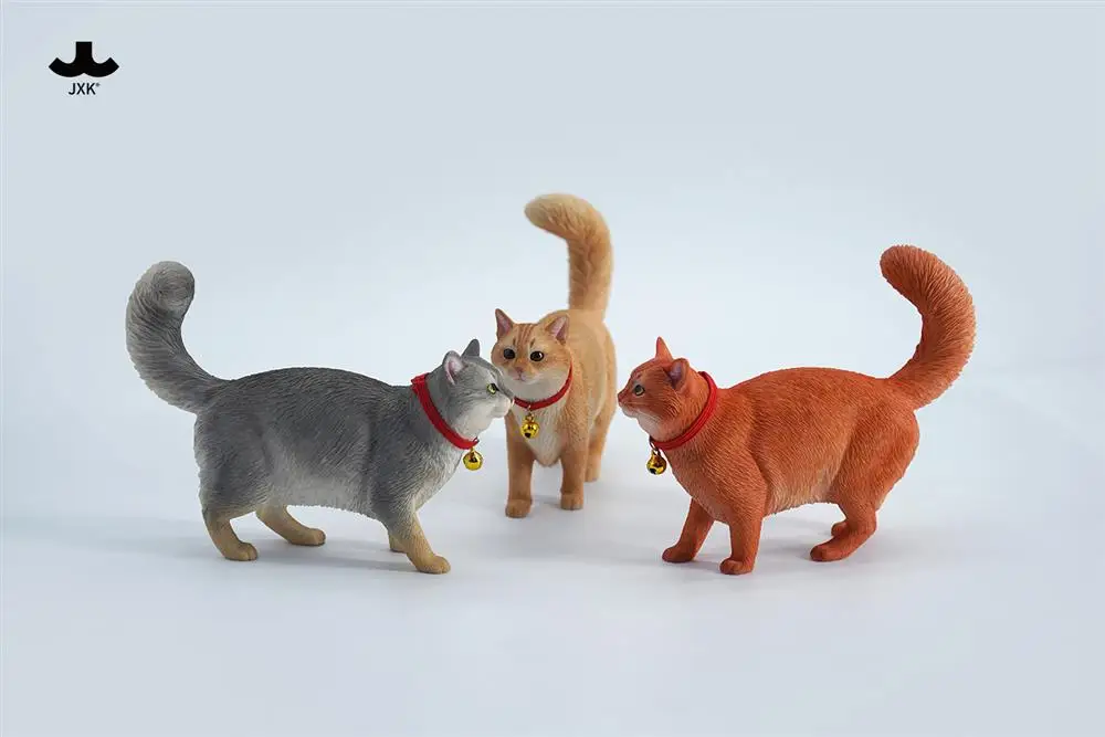 In Stock JXK211 1/6 Scale Somalia Cat Static Animal Model Ornament Indoor Accessories 12 inch Action Figure Model Toys Gifts