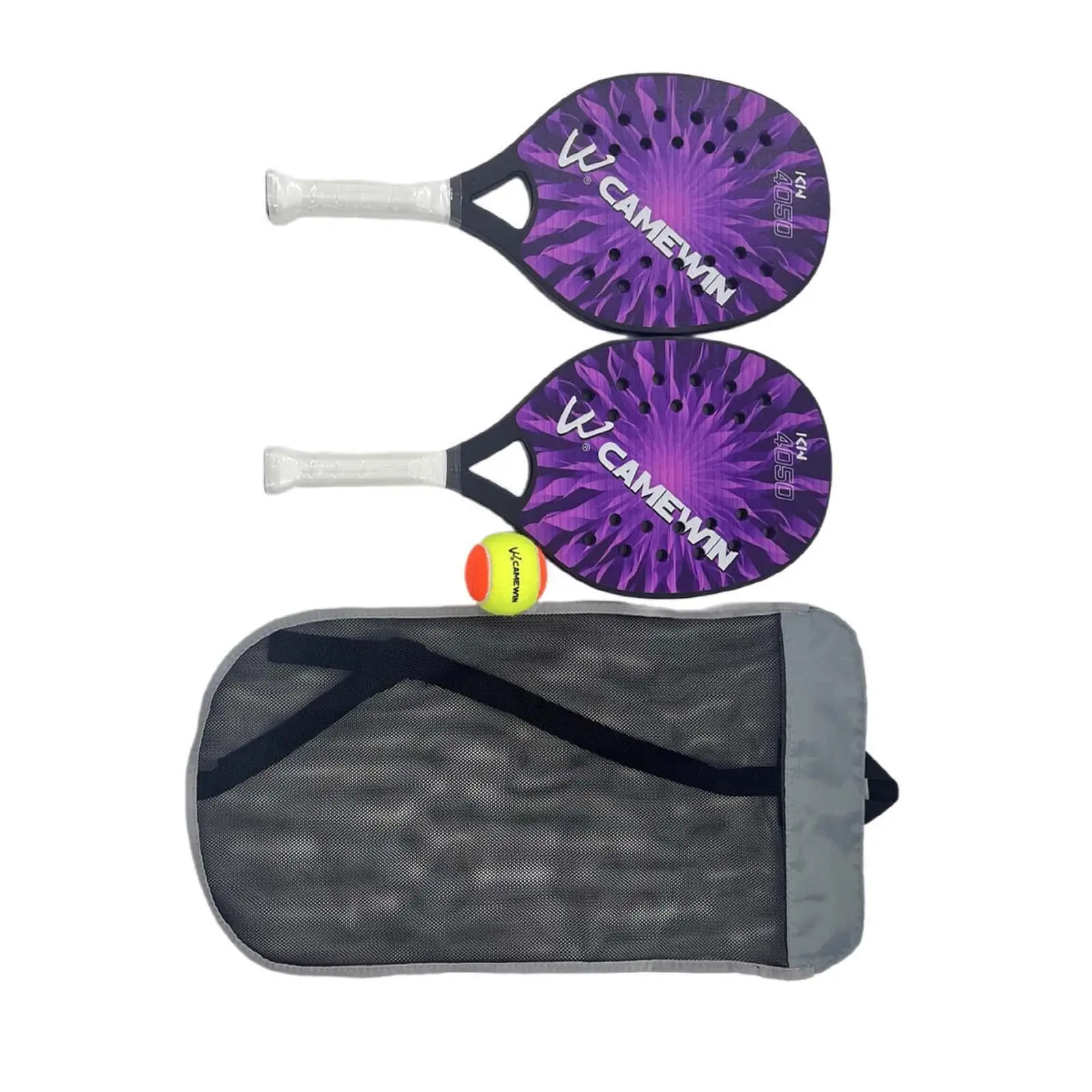 

Beach Tennis Paddle Set Lightweight PP Material Ventilation Holes Anti Slip Handle for Beach Tennis Rackets for Beginners