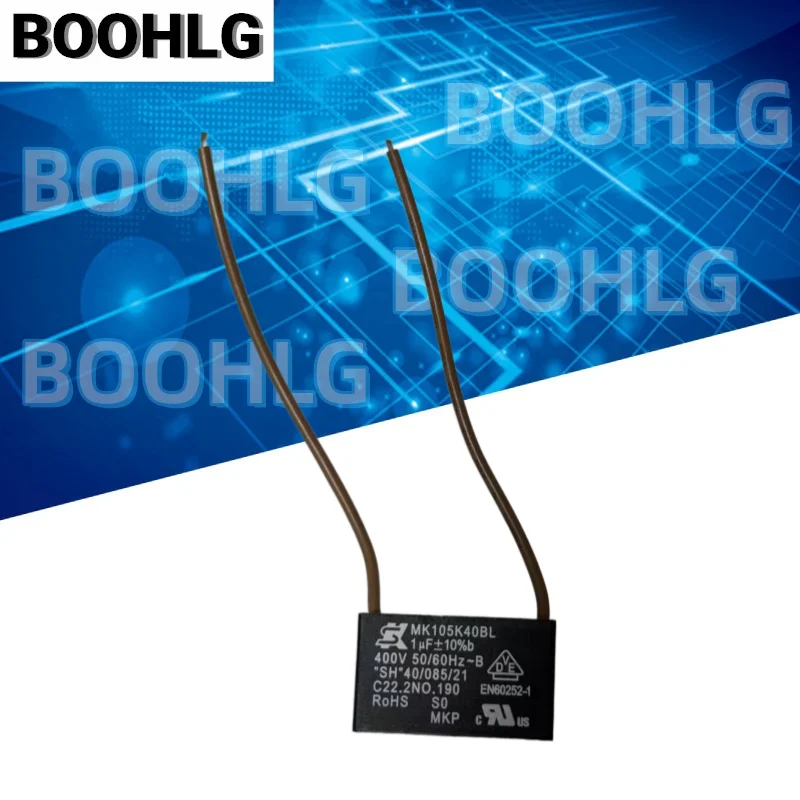 1PCS New Genuine Original MK105K40BL Imported Capacitor 400V 1UF Wiring Terminal Film Capacitor Replacement Parts