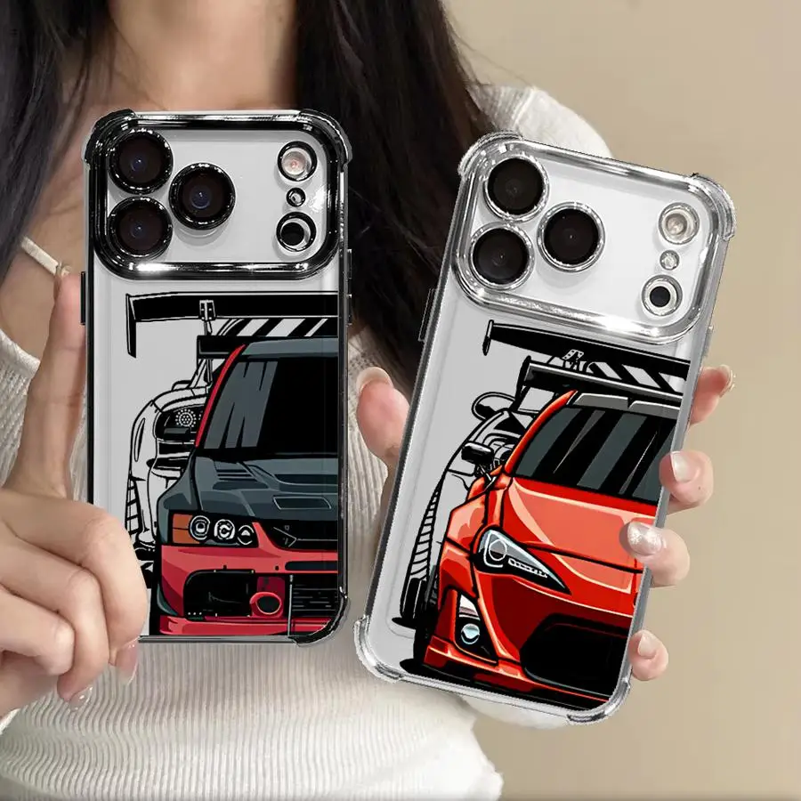 Case for Apple iPhone 17 Pro Max 16 13 XS XR Air 11 17e 12 Plus 14 15 Phone Cover Cool Car