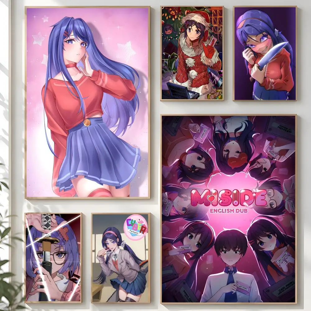 Video Game M-MiSide Mita Anime Poster Creative Room Art For Dorm Bedroom Study Apartment Home Gift