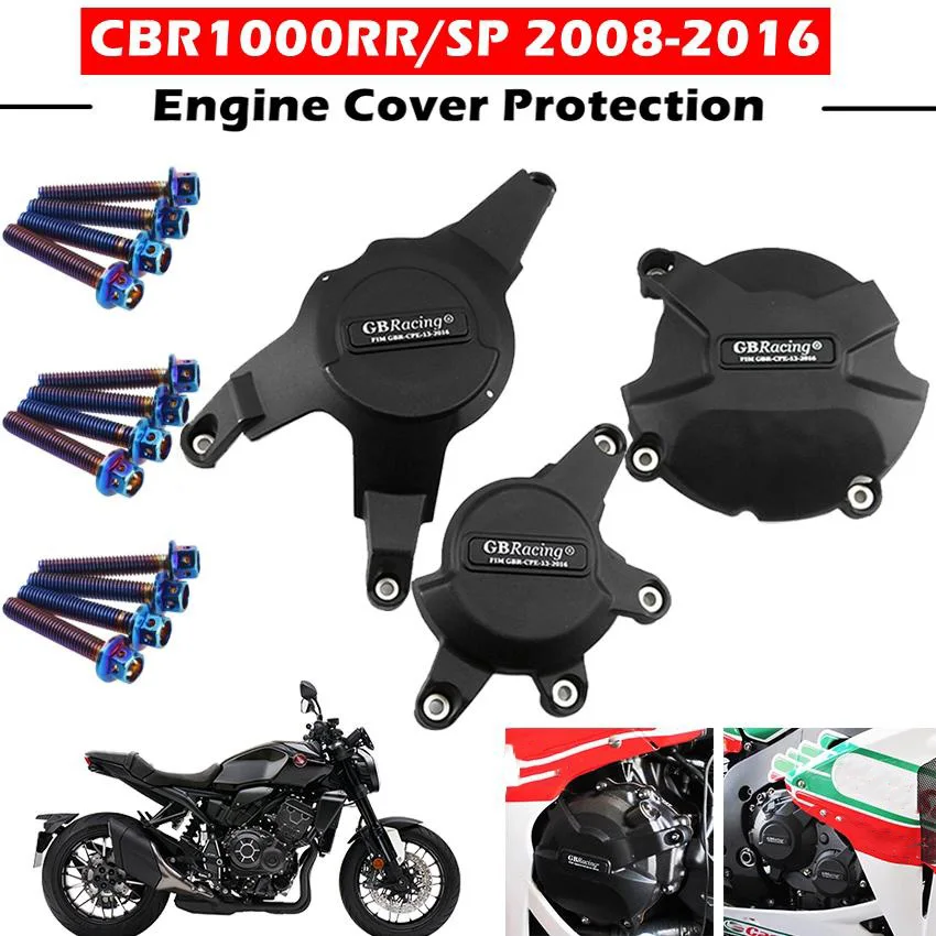 

Защитная крышка двигателя мотоцикла, быстрая защита двигателя для HONDA CBR1000RR SP 2008-2016, обтягивающие крышки двигателя
