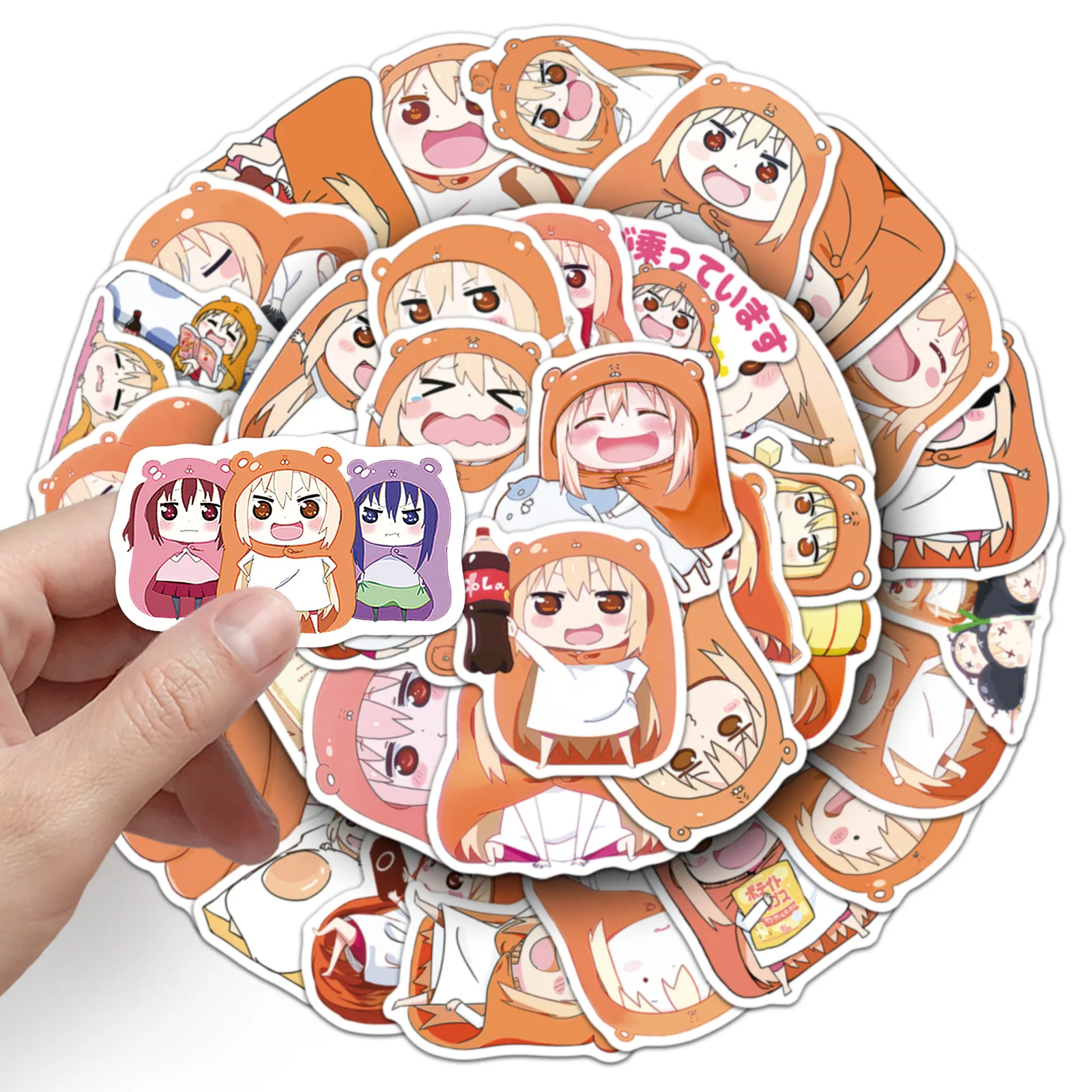 50 قطعة ملصقات هيموتو أومارو تشان مضحك الرسوم المتحركة ملصق Kawaii الكتابة على الجدران الاطفال اللعب المحمول الغيتار سيارة دراجة سكيت اللعب #2