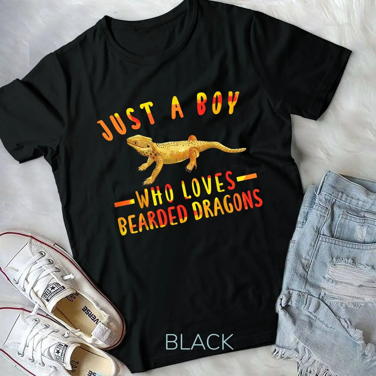 

Just A Boy Who Loves Bearded Dragons Unisex T-shirt