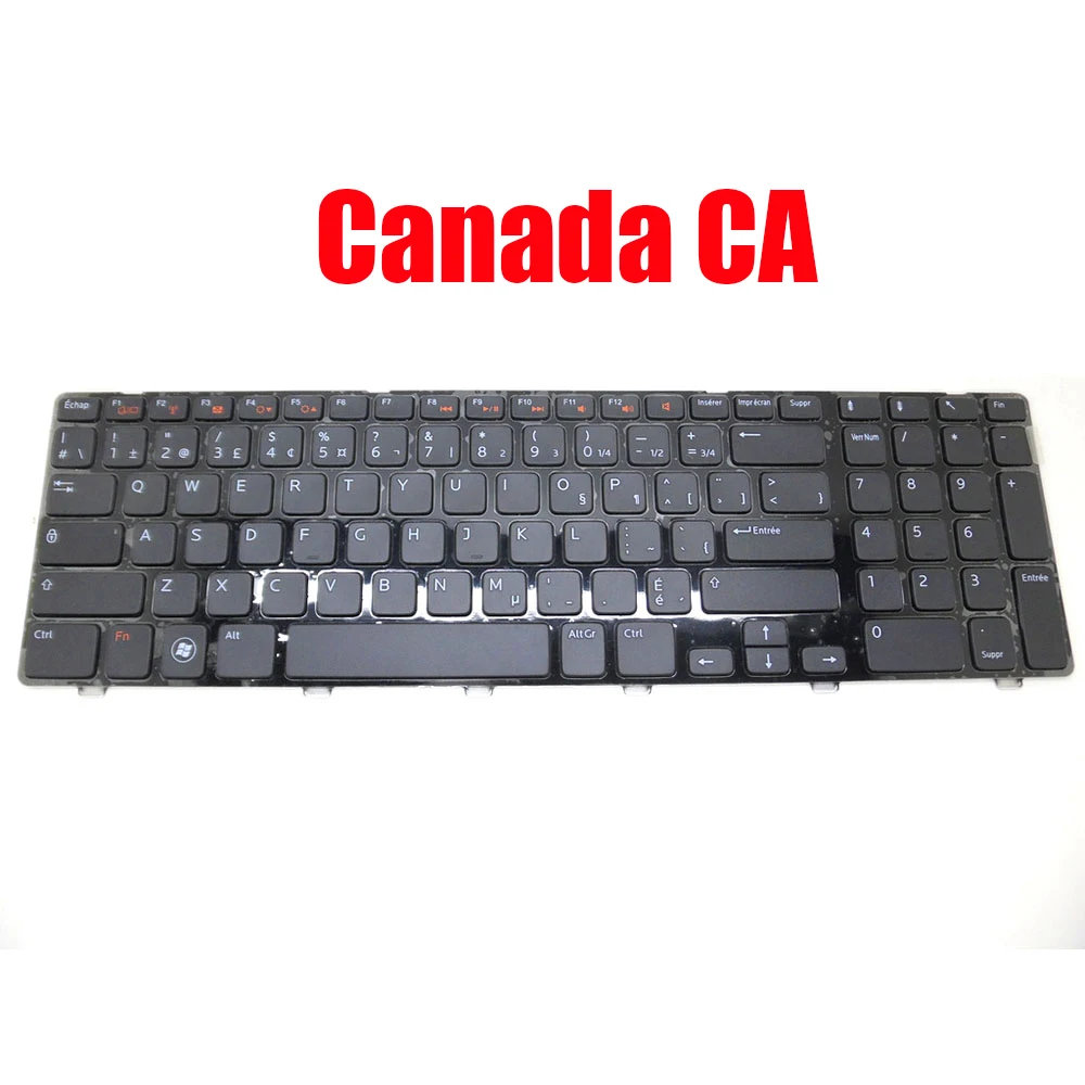 

CA Laptop Keyboard For DELL For Inspiron 17R 5720 N7110 7720 For Vostro 3750 For XPS L702X 002L10J73LA001 Canada Black New