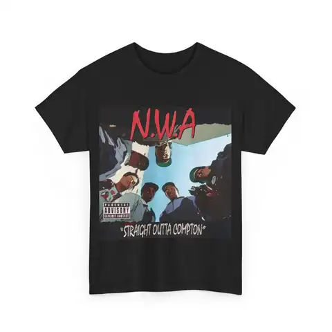 NWA Straight Outta Compton T Shirt Heavy Cotton