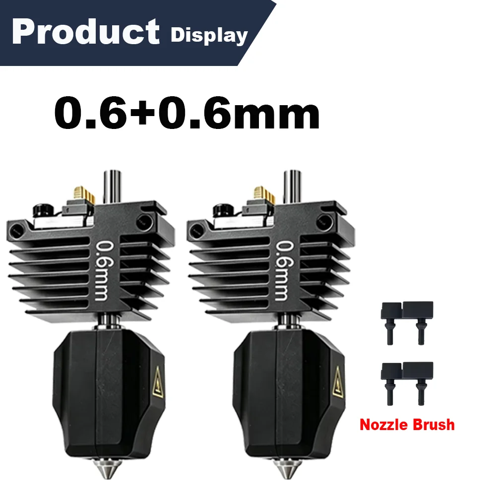 C5 Hotend-mondstukset voor Flashforge Creator 5 en 5 Pro, met snelle verwisselingsfunctie, gemaakt van gehard staal, verkrijgbaar in de maten 0,25/0,4/0,6/0,8 mm, vervangingsonderdelen voor de