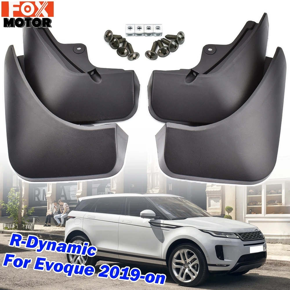 4Pc/Set Car Mud Flaps Front Rear Mudguards For Range Rover Evoque L551 2019 2020 Splash Guards Fender Mudflaps