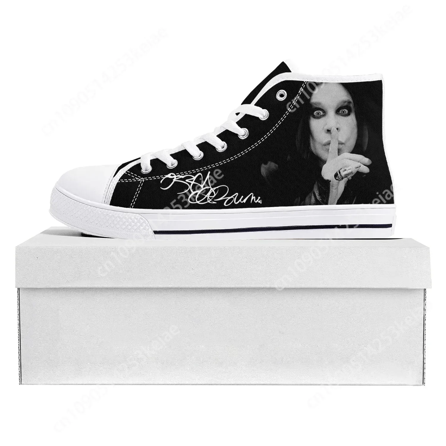 Ozzy Osbourne Metal Rock Singer Pop High Top High Quality Sneakers Mens Womens Teenager Canvas Sneaker Couple Shoes Custom Shoe