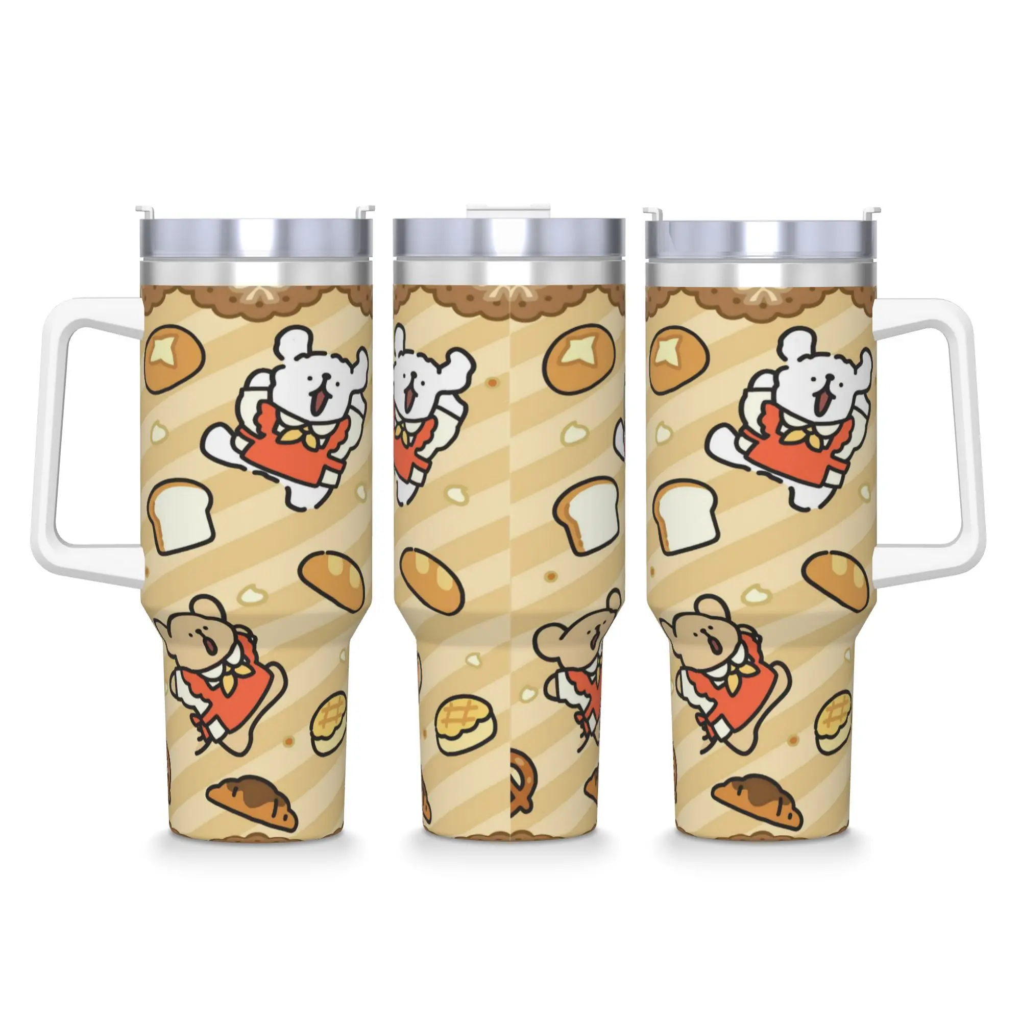 

Cartoon Maltese Stainless Steel Tumbler Line Dog Puppy Travel Mugs Cup Large Capacity Mug Insulated Cold and Hot Water Bottle