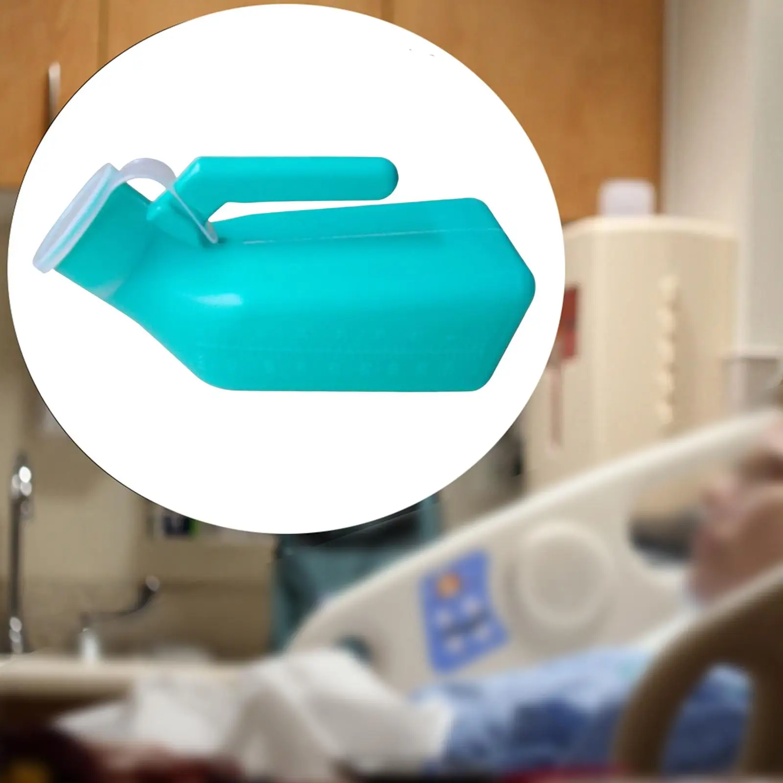 

Male Urinal with Handle Pee Holder Container Sturdy Potty Incontinence Jar Urine Bottle for Emergencies Driving Seniors Travel