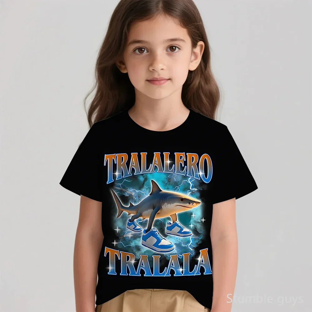 

Boys Anime Summer Italian Brainrot Men Women Athletic Short Sleeve T-Shirt Jersey Kids Clothes Grils