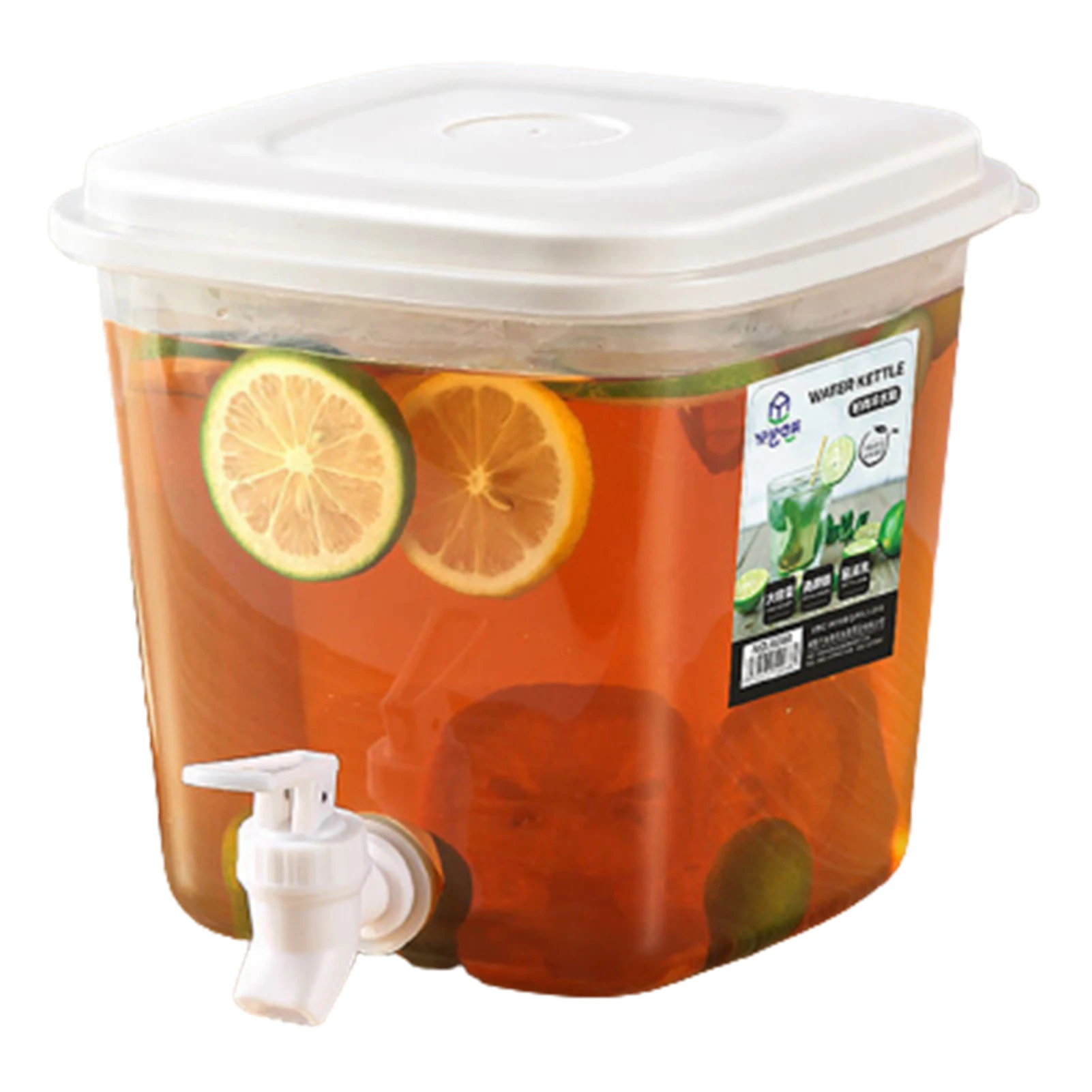 5L Cold Tea Container with Tap Odor Free Food Grade Beverage Dispenser for Storing Hot Tea Cold Beverages