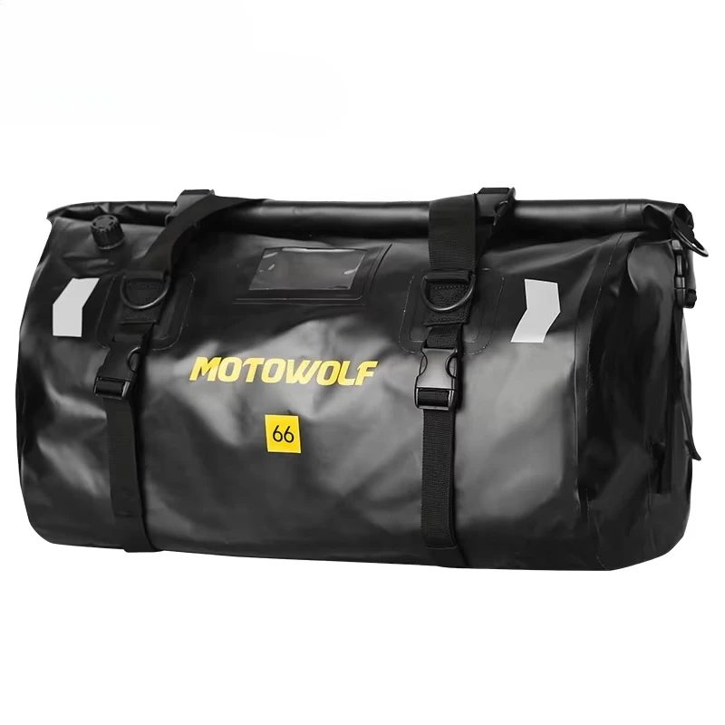 Customized LOGO MOTOWOLF Outdoor Travel Motorcycle Waterproof Large Capacity Tail Bag