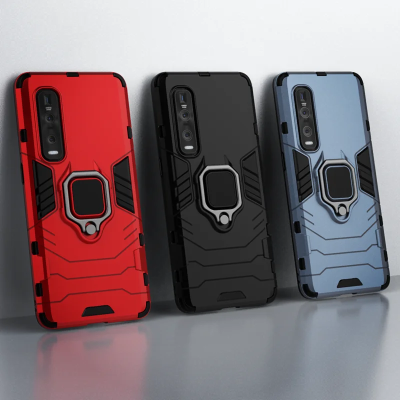 For OPPO Find X2 Pro Case Shockproof Armor Finger Ring Magnetism Holder Case For OPPO Find X2 Neo Lite X2 Pro x2pro Funda Capa