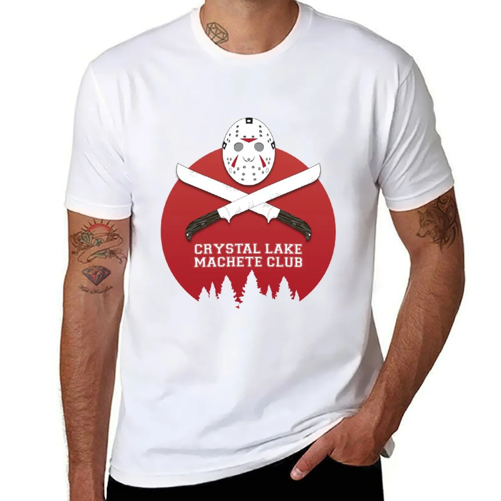 

Футболка Crystal Lake Machete Club, мужская футболка, хлопковая хлопковая футболка, комплект футболок