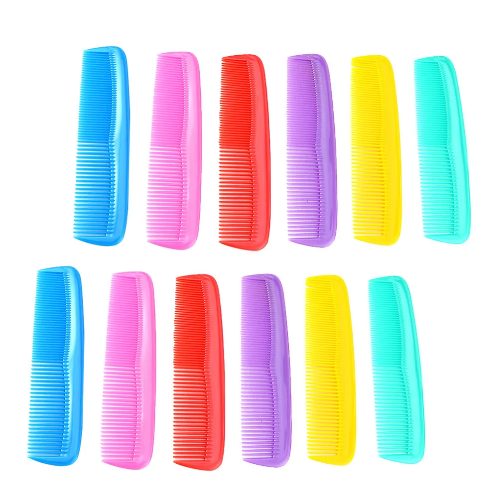 

12Pcs Mini Hair Comb Portable Anti-Static Travel Barber Accessories for Home Salon Styling (Mixed Color) Hair Comb