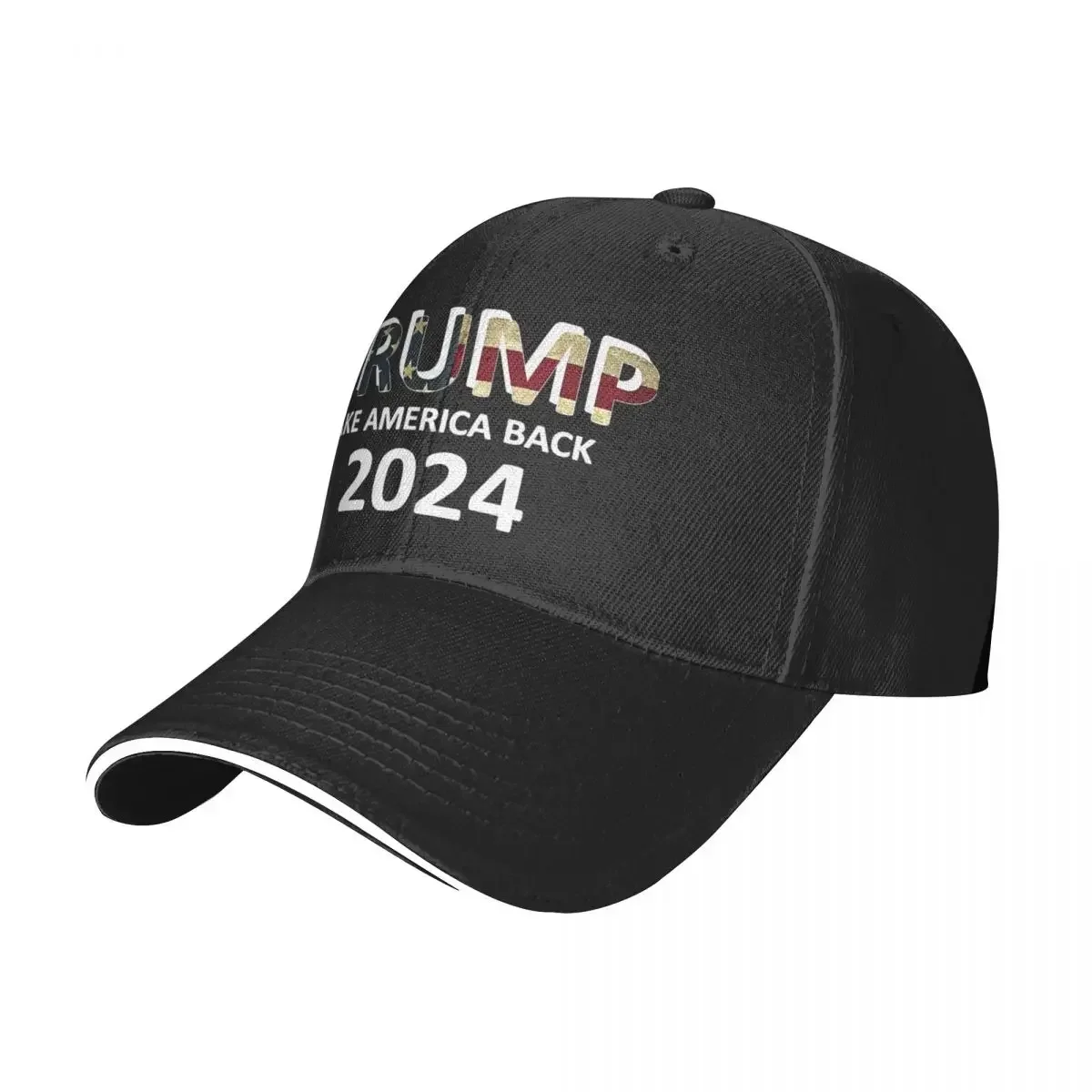 Trump 2024 Take America Back Baseball Caps Casual Sandwich Hat Unisex Style Breathable Dad Hat Outdoor