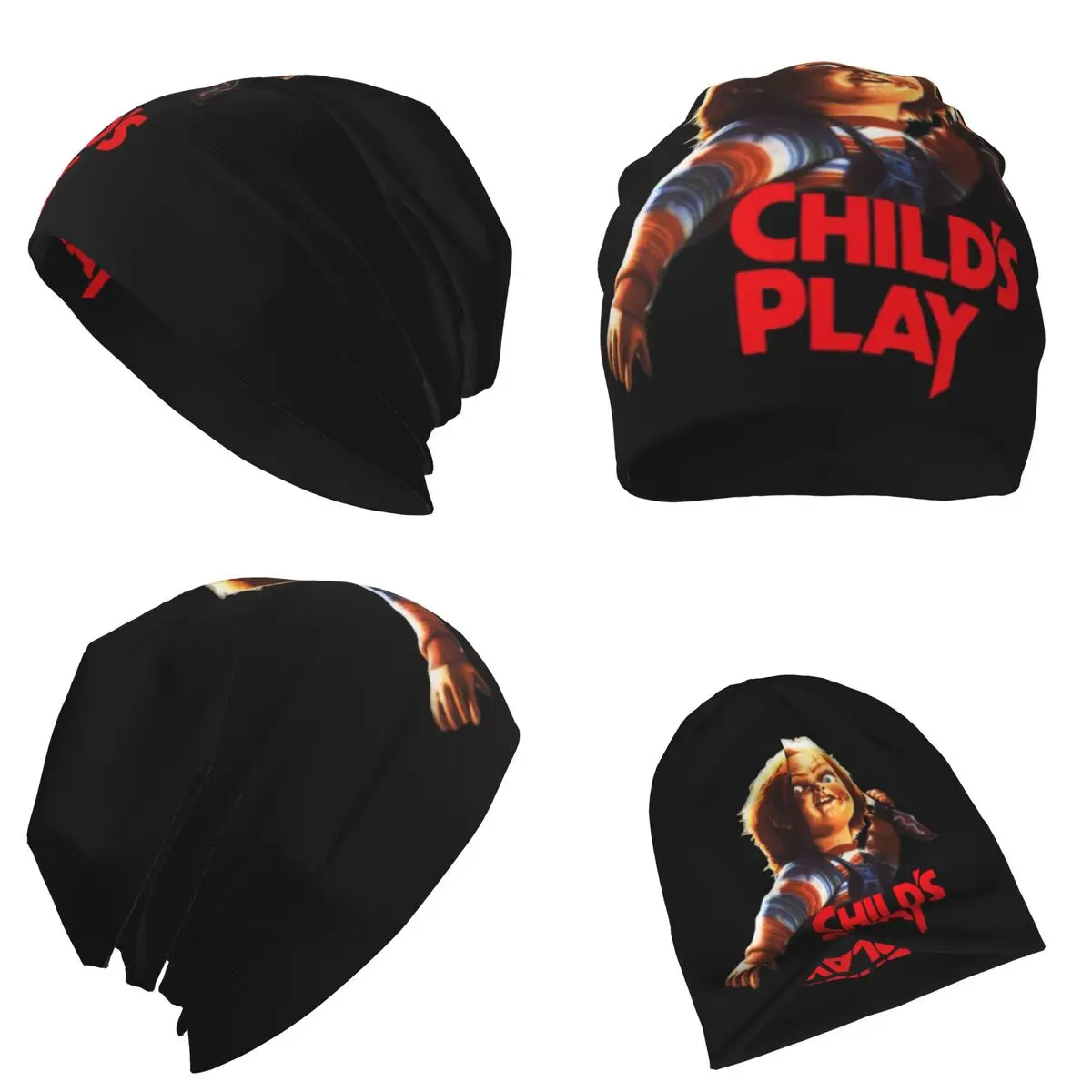 

Chucky See You In Hell Warm Knitted Cap Fashion Bonnet Hat Autumn Winter Outdoor Beanies Hats for Men Women Adult