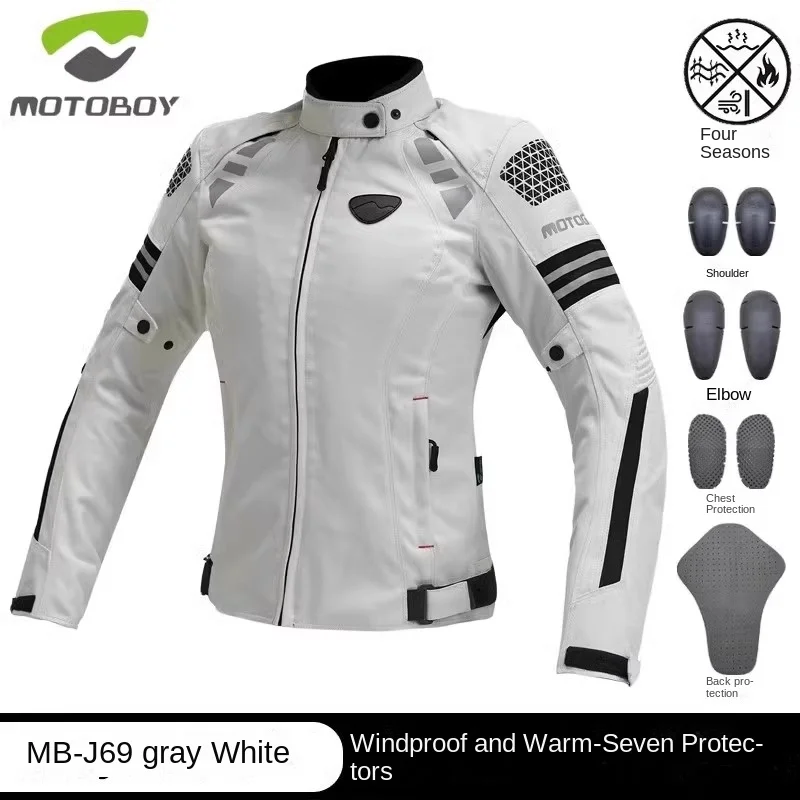 Motocboy Ms. Biker Jacket tuta da ciclismo tuta da moto da corsa da donna tuta da ciclismo da donna impermeabile a prova di caduta estiva Slim Fit