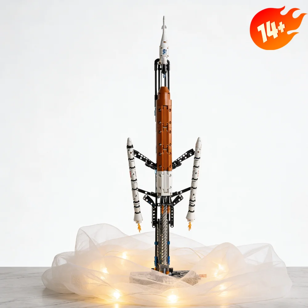 632pcs Building Blocks Kit Space Carrier Rocket Mechanical Exploration Launch Vehicle Assembly Model Festival Gifts For Adults view 4