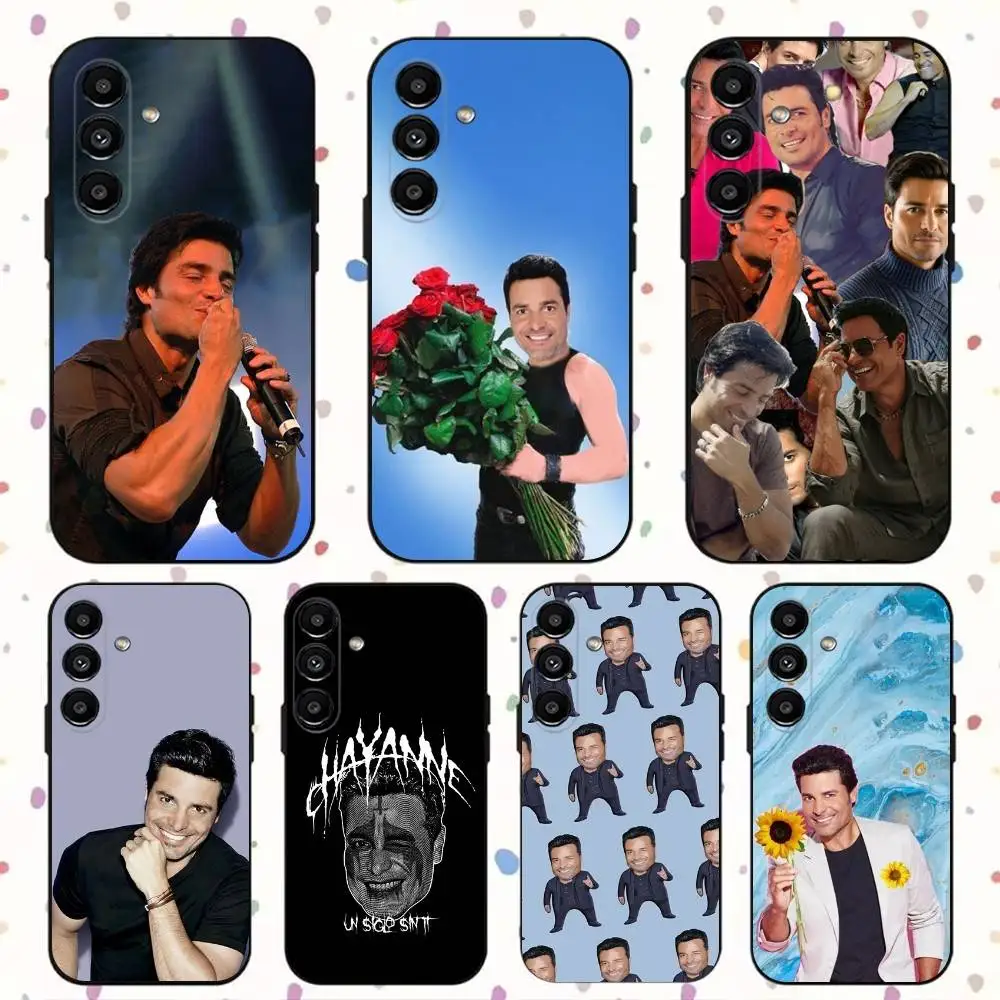 

Singer Chayanne Phone Case For Samsung S24,S21,S22,S23,S30,Ultra,S20,Plus,Fe,Lite,Note,10,9,5G Black Soft Cover