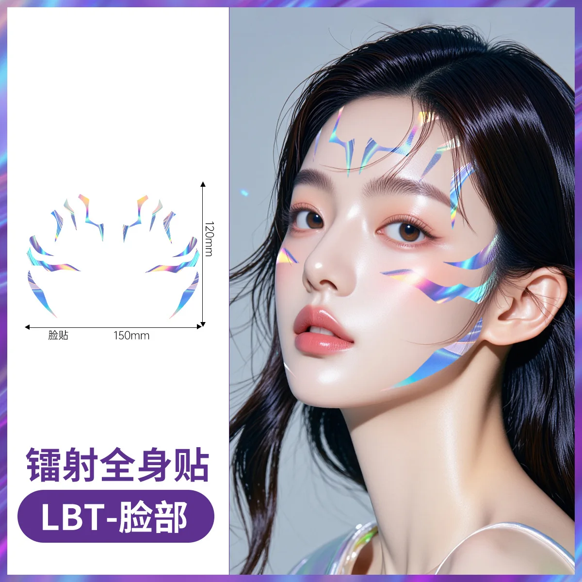 K-Pop شيطان الوشم المؤقت الصيادين رومي جينو تأثيري هالوين ساجا بنين الوشم حفلة البرق ماكياج الوجه ديكور ملصقات