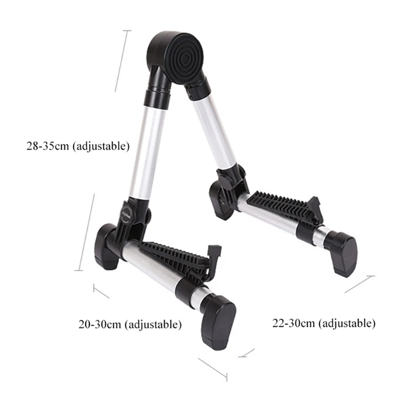 Professional Electric Guitar Stand Universal Folding Electric Acoustic Bass Stand A-Frame Musical Rack Holder Guitar Accessories