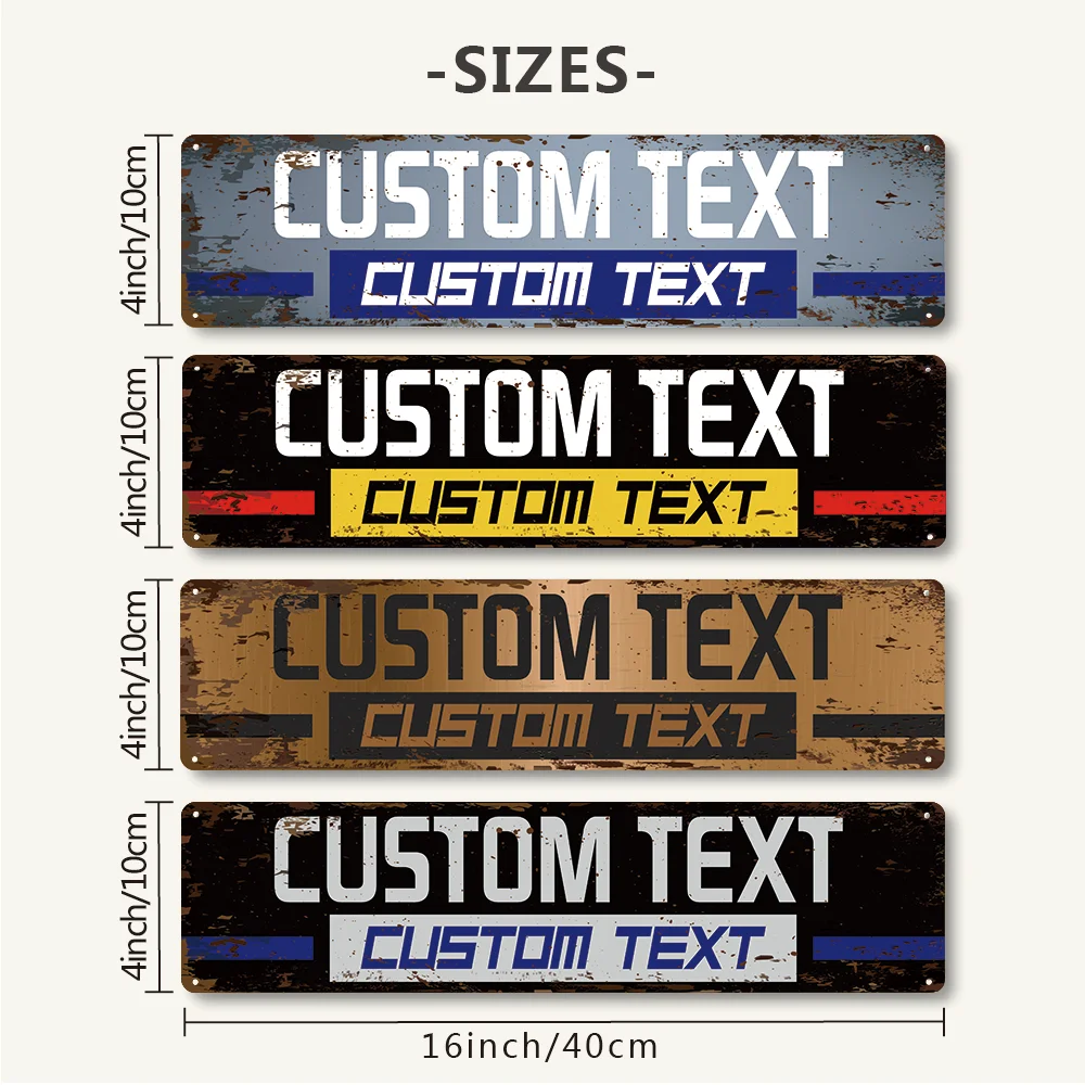 1 customized metal nameplate Matte matte texture treatment Easy to install with perforated design To metal craft products