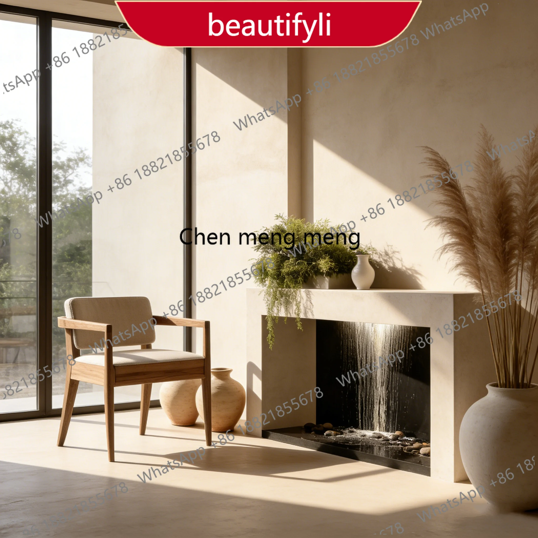 

A38 Italian minimalist entrance cabinet countertop waterfall decoration modern minimalist foyer cabinet high sense