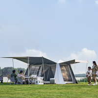 Camping Automatic Tent Holiday Mountain Residence 10.9 Vinyl One Touch 3-6 People Waterproof 4 Season 24.94㎡ Large