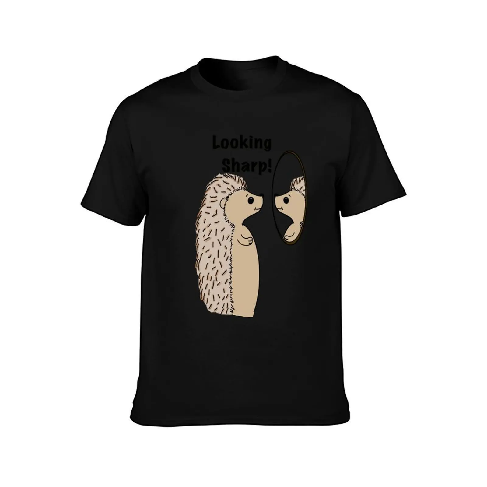 Looking Sharp! T-Shirt, Summer Casual Cotton Tee, Oversized Streetwear Tops, Vintage Graphic Print, Loose Fit Short Sleeve