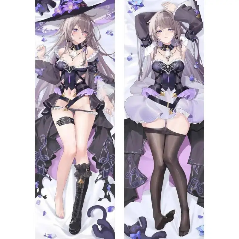 Anime Hing Pillowcase Honkai: Star Rail Herta Acheron Ruan Mei Waifu Sexy Dakimakura Body Pillow Cover 160X50cm