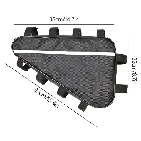 Triangle Battery Bicycle Pack Waterproof 210D Oxford Cloth Converted MTB Road Bike Tube Frame Case Storage Bike Bag