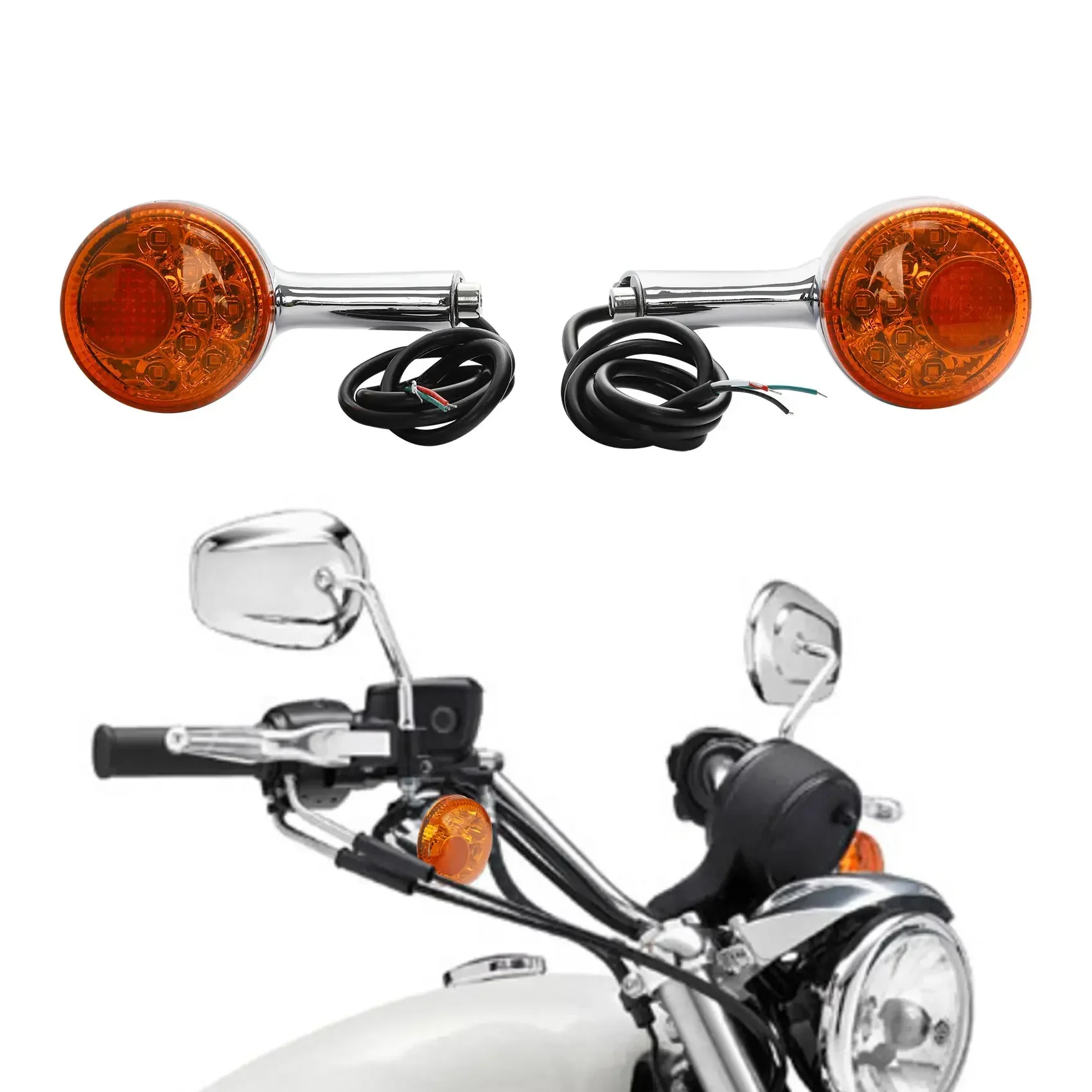 MOTO For Harley Sportster XL 883 1200 XL883 XL1200 1992-2022 Forty Eight 48 Seventy Two 72 Custom Roadster Rear LED Turn Signal