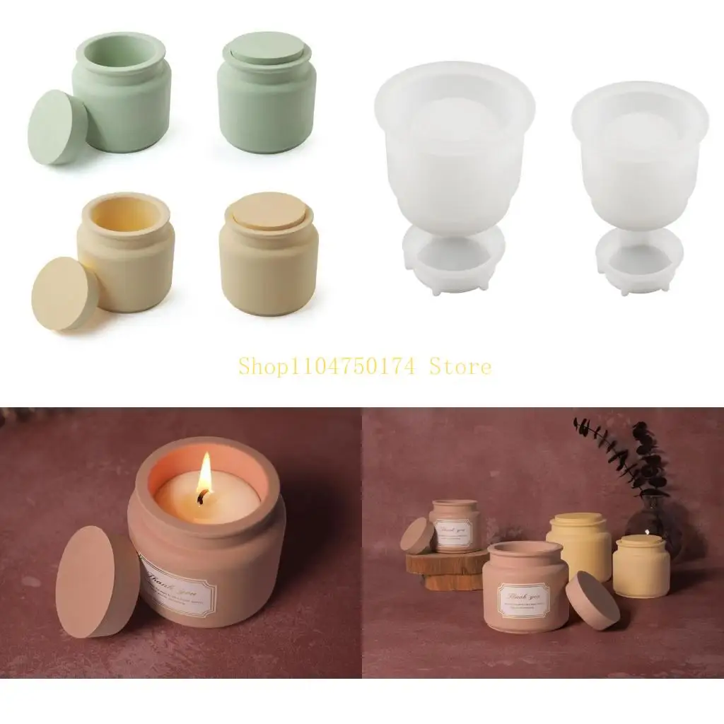 

Маленькая банка для цементной чашки, силиконовая форма, сделай сам, принадлежности для рукоделия для хранения, витрина для дома,