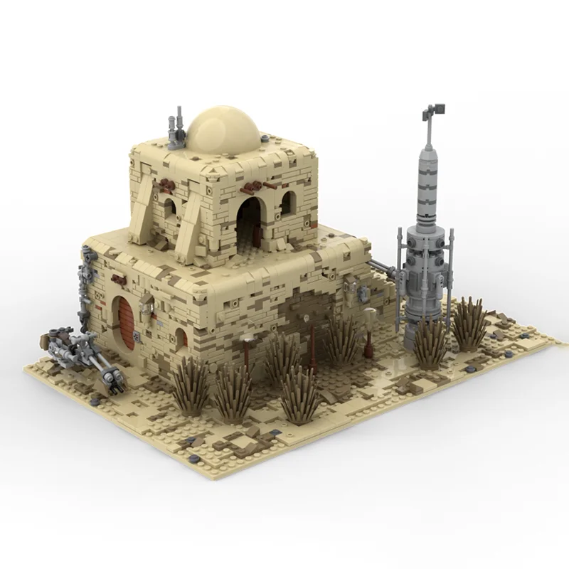 Popular estrella película Moc edificio Tatooine casa modelo ladrillos tecnología escena famosa modelo bloques juguete DIY montaje conjunto regalos