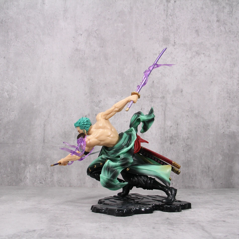Une pièce 10CM Figure jouets Anime GK Roronoa Zoro trois lames sa-maximum PVC Action Collection Figurine modèle poupées cadeaux enfants