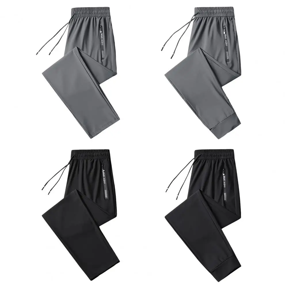 Men's Casual Pants Business Stretch Slim Fit Elastic Waist Jogger Korean Classic Blue Black Gray Male Brand Trousers