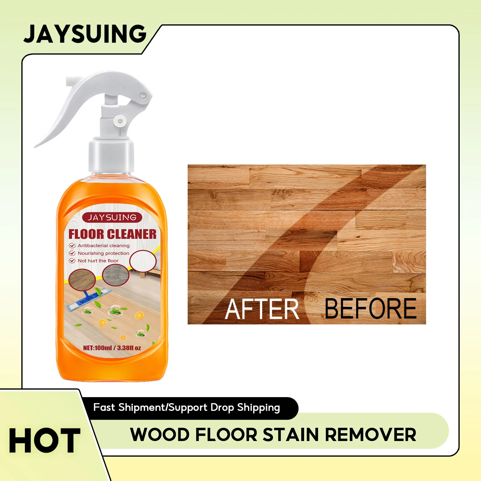 Wood Floor Brightening Cleaner Wood Stain Remover Floor Cleaning Polishing Liquid Repair Scratch Decontamination Floor Cleaner